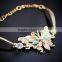 Beautiful Fashion Color Opal Butterfly Pendant Inlaid Crystal Bracelet
