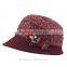 Big discount !!! cheap bucket hats with floral design factory supply