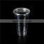 700ml PET and PP transparent disposable plastic cups with dome and flat lids
