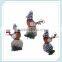 Small personalized christmas red bird figurine