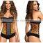 Cheap Waist Traning Corsets Latex Waist Trainer Steel Boned Waist Trainer Sexy Lingerie For Fat Women Shapewear