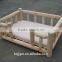 outdoor wooden dog house bed