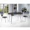 2015 TOP black tempered fancy glass coffee table