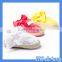 HOGIFT Spring yellow pink white baby sandals, bow baby shoes