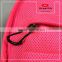 Hot pink nylon lining fabric air mesh fabric backpack bag