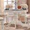 European royal round dining table with lazy susan top design