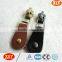 customized fashion design auto lock leather zipper puller