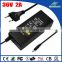 36V 2A AC adapter for hair clipper with CE KC FCC RoHS approval