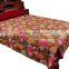 Tropicana Kantha Throw Indian New Fruit Print Kantha Bed Cover