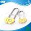 AJF 50mm double heart padlock gold color