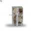 Dried Rose Flower Glass Vase