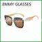 JMP650 Cheap Black PC Frame Wood Sunglasses