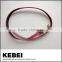 Fashionable red glossy pu leather fancy belt for women