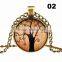 Tree Of Life Brass Necklace Picture Photo Locket Pendant Statement Necklace Gift