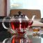EXPORT TO FRANCE double wall glass tea pot with stainless steel filter