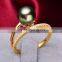 9mm tahitian pearl elegant female good cultured pearl rings