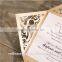 Event and party supplies wedding invitation card laser cut beautiful design custom printing with envelope