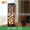 Home decorative fashionable carved color change wood table lamp
