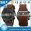 Man Current Brown Genuine Strap Japanese Quartz Movement Watches