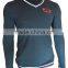 Mens Long Sleeve T Shirts With Stripe &customer Brand v Neck T Shirts