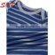 Cotton Blends Knitted Navy Blue Striped Short Sleeve Cute Simple Soft Baby Clothes Baby Boy Romper Pattern