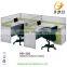 Beauty salon F-shape 120 degree 2 person workstation