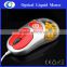 custom color & logo wired usb liquid filled mouse