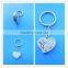 Custom Design Love Heart Metal Souvenir Keychains