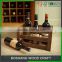 Set of 3 custom wooden crate wine box