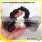 gauze jeweled rhinestone bow pearl handmade felt hair band