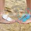 Wholesale Bridesmaid Beach Accessory Crochet Barefoot Sandals Nude Shoes