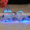 souvenir led light crystal cube keychain metal