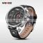 Weide Oversize Quartz Analog Dual Time Zone Digital Watches With Genuine Leather Band Water Resistant Watches Men Alibaba.China