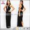 Pakistan fashion high quality sleeveless handware open bacl maxi long dress for women