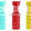 high-grade borosilicate glass water bottle with rubber silicone sleeve covered