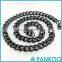 Wholesale Fashion black-color Stainless Steel retro punk Titanium Necklace Chain for Men and women