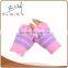 Children Colorful Polar Fleece Fingerless Gloves For Writing