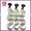 Unprocessed 7a chinese gold vender straight 1b grey ombre 100 human hair for sale