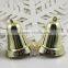 2016 Hot Sale Small decorative gold plastic christmas bells