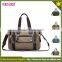 OEM production canvas tote shoulder bag easy weekend mens big travel duffel bag