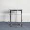 Wooden Top Steel Frame Coffee Table