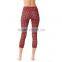 Women dry fit plus size sports wear custom printed yoga pants wholesale