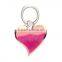 Wholesale fashion heart shape flowing sand glitter ring holder for mobile phone, smart phone holders