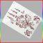 factory price manufacturer customize temporary tattoo sticker choker necklace Lace tattoos