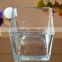 Clear square glass vase with 46oz capacity from Bengbu Cattelan Glassware Factory