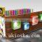 High quality wooden shoes display stand customize and design for mall for sale