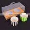 Personalized flat pack plastic cake box with handle made in China