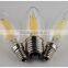 Hot Selling 2016 New Filament LED Candle Lamp 2W C35 360degree LED Candle Bulb with E14 Lamp Base Super Brightness 115lm/W