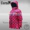 High quality winter windproof woman black pot hooded nylon jacket