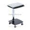 HOMCOM Portable Computer Desk W/ Glass Laptop Side
